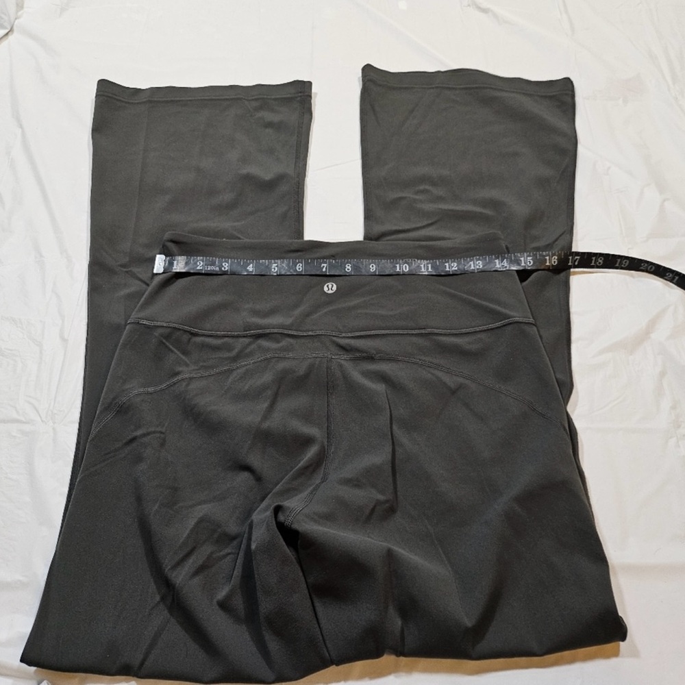 Lululemon Groove Super-High-Rise Flare Pant Nulu *32" (Graphite Grey) Size 10